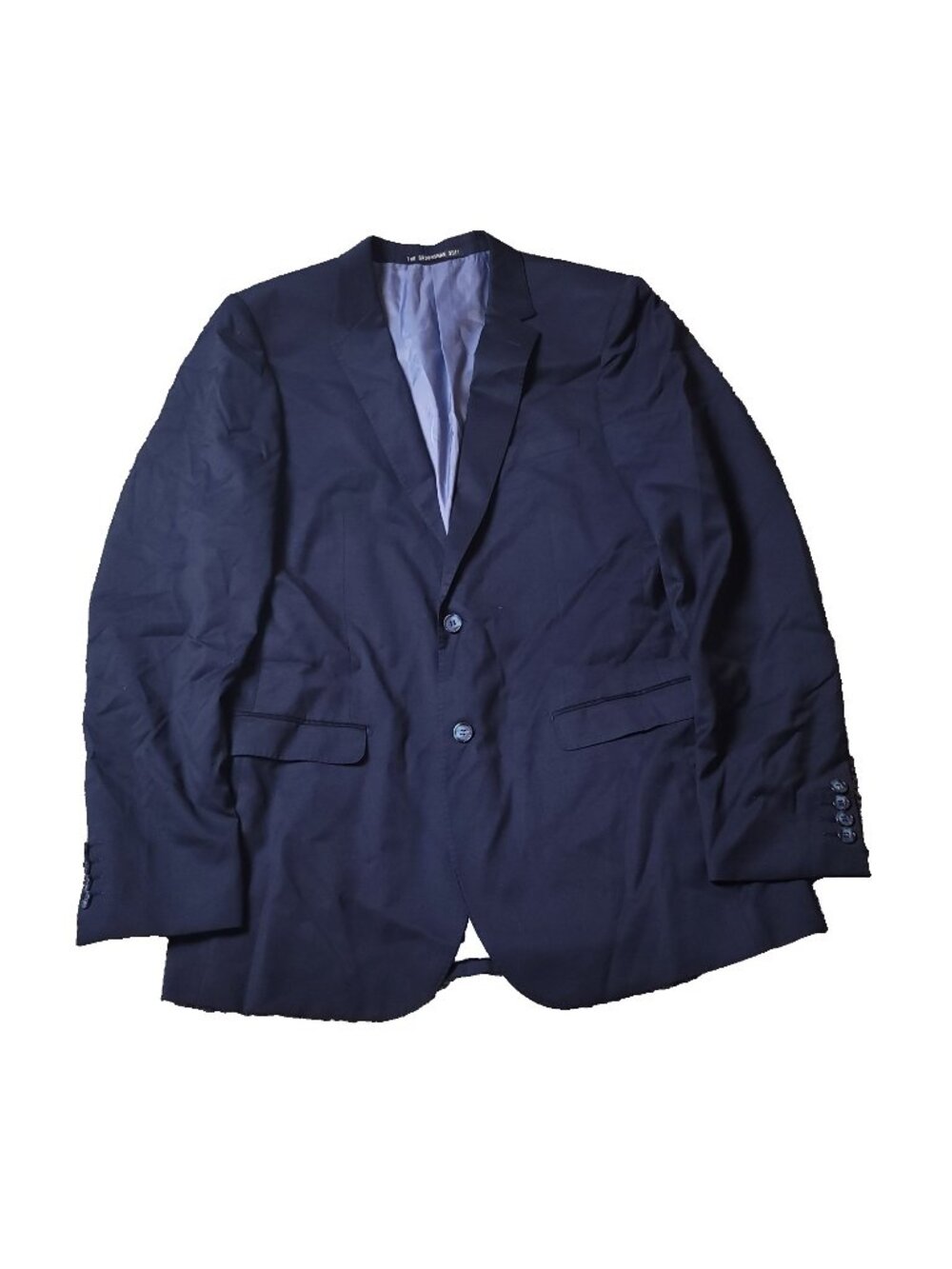 The Groomsman Suit Blazer Mens 44XL Slim Fit Navy Blue Jacket Supply